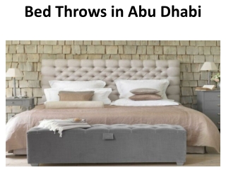 Bed Throws in Abu Dhabi