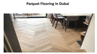 Parquet Flooring in Dubai