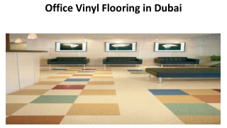 Office Vinyl Flooring in Dubai