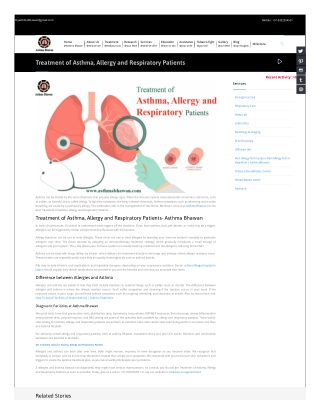 Treatment of Asthma Allergy and Respiratory Patients