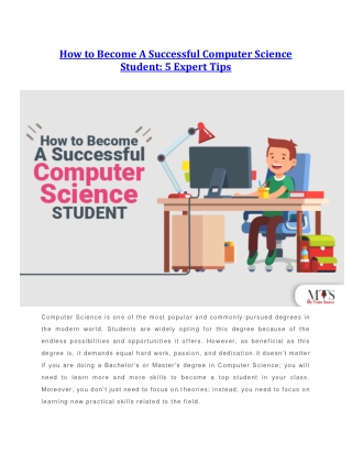 How to Become A Successful Computer Science Student