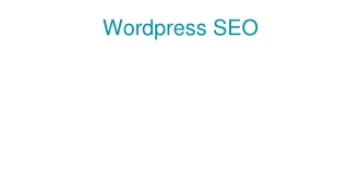 Wordpress SEO
