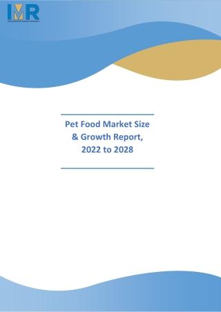 Pet Foods MARKET
