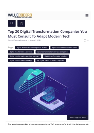 Top 20 Digital Transformation Companies You Must Consult To Adapt Modern Tech