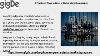 7 Practiced Ways to Grow a Digital Marketing Agency