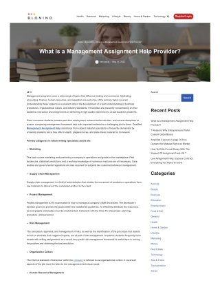 What Is a Management Assignment Help Provider