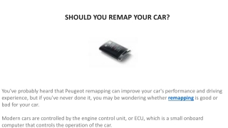 SHOULD YOU REMAP YOUR CAR