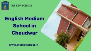 English Medium School in Choudwar