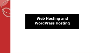 Web Hosting and WordPress Hosting