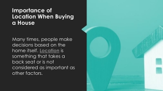 Importance of Location When Buying a House