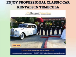 Enjoy Professional Classic Car Rentals in Temecula