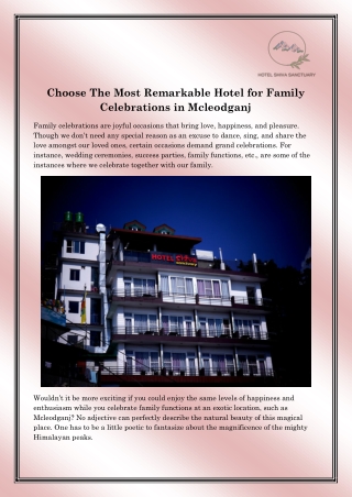 Boutique Hotel in Mcleodganj