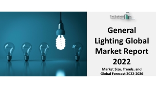 General Lighting Market Analysis And Forecast 2022 To 2031 | Insights, Trends