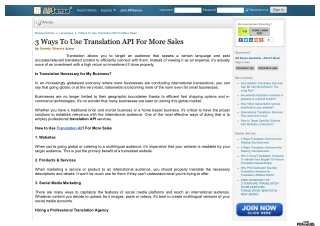 3 Ways To Use Translation API For More Sales
