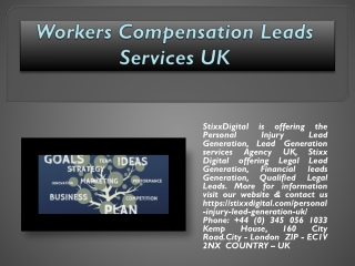 Workers Compensation Leads Services UK