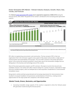 Power Generation EPC Market