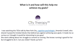 What is it and how will this help me achieve my goals ?