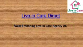 Best Home Care Services UK - Live Care Direct