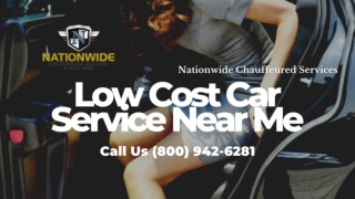 Low Cost Black Car Service Near Me