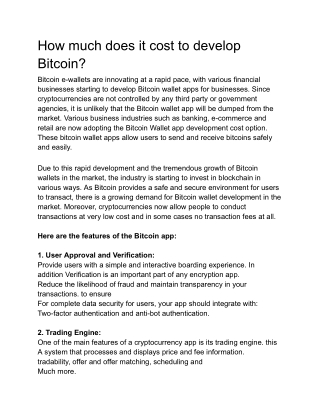 bitcoin app - Google Docs