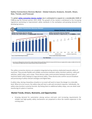Safety Connections Devices Market