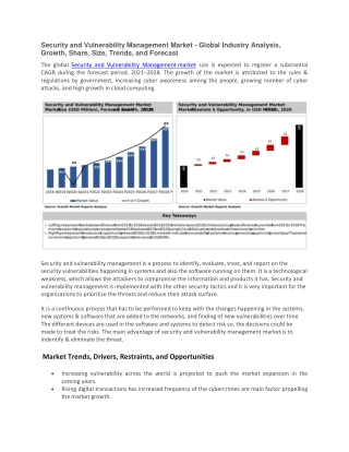 Security and Vulnerability Management Market