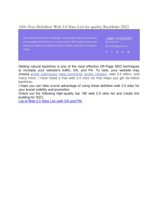web 2.0 sites