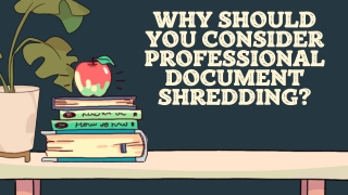 Why Should You Consider Professional Document Shredding