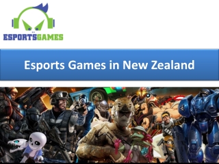 Esports Games in New Zealand