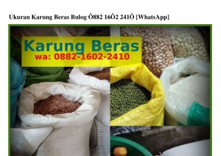 Ukuran Karung Beras Bulog ౦88ᒿ·l6౦ᒿ·ᒿԿl౦(WA)