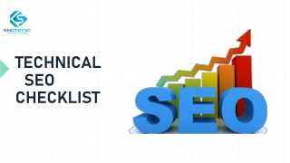 TECHNICAL SEO CHECKLIST