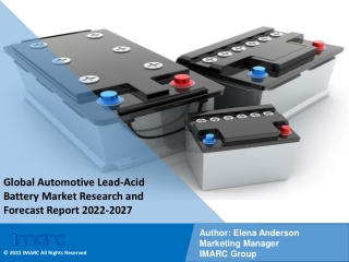 Automotive Lead-Acid Battery Market PDF | Growth | Trends |Forecast to 2022-2027