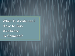 What Is Avalance? How to Buy Avalance in Canada?
