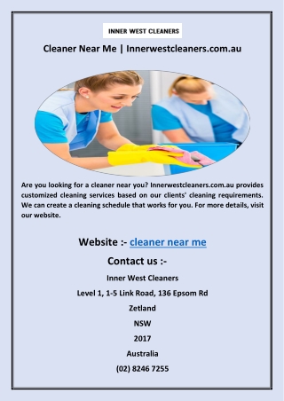 Cleaner Near Me Innerwestcleaners.com