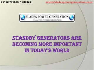 Standby Generators Are Becoming More Important In Today’s World