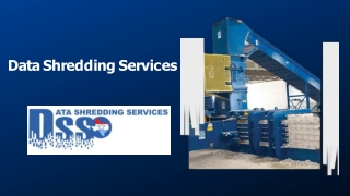 Shredding Company Near you- Data Shredding Services