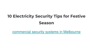 commercial security systems in Melbourne