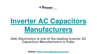 Inverter AC Capacitors Manufacturers