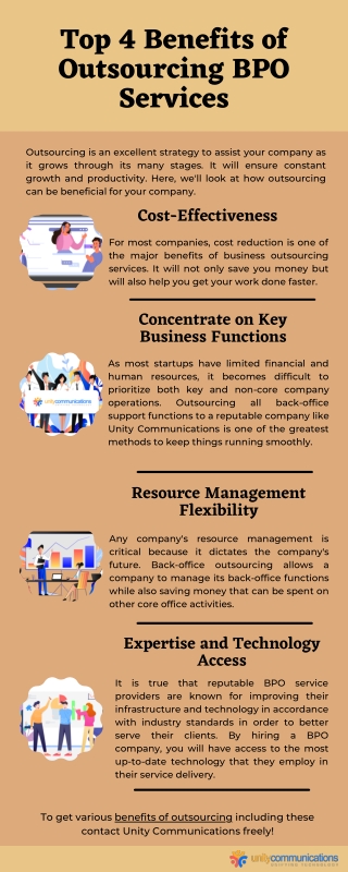 Top 4 Benefits of Outsourcing BPO Services