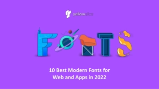 Modern Fonts