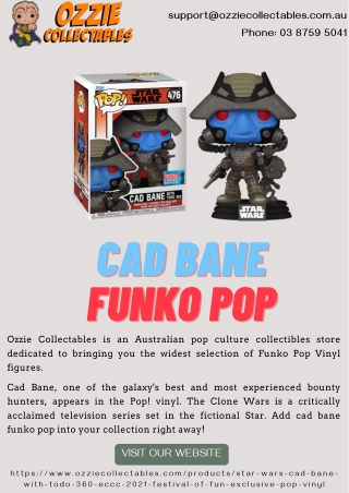 Cad Bane Funko Pop