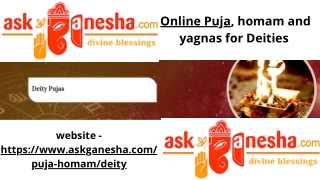 Online Puja, homam & Yagnas