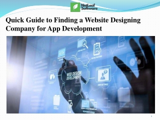 Quick Guide to Finding a Website Designing Company for App Development