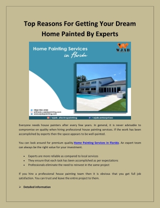 Getting Your Dream Home Painted By Experts