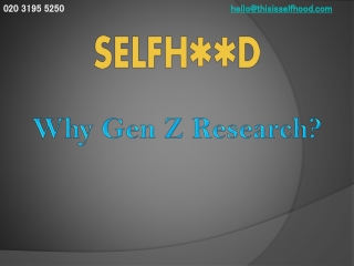Why Gen Z Research?