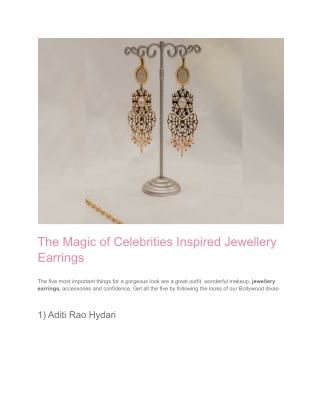 Refresh Your Look with Jewellery Earrings | Hunar Online Courses
