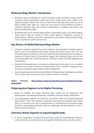 Biohazard Bags Market