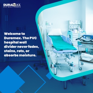 PVC hospital wall divider is a better replacement for FRP