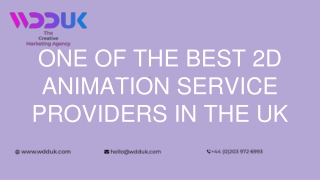 ONE OF THE BEST 2D ANIMATION SERVICE PROVIDERS IN THE UK