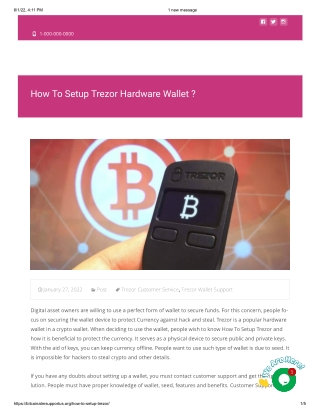 How To Setup Trezor Hardware Wallet_